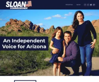 Ericsloan.com(I am running for the Commission to defend our families and everyday Arizonans from utility companies who have unfairly raised our rates and put people in danger) Screenshot