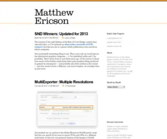 Ericson.net(Just another WordPress weblog) Screenshot