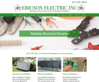 Ericsonelect.com(Ericson Electric) Screenshot