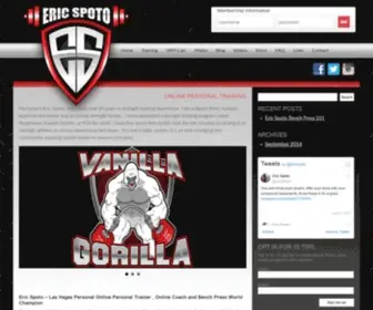 Ericspoto.com(Eric Spoto Online Personal Trainer) Screenshot