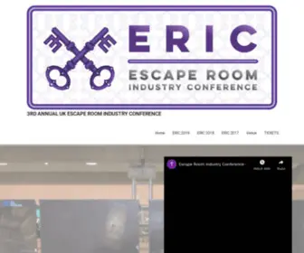 Ericuk.org(3rd Annual UK Escape Room Industry Conference) Screenshot