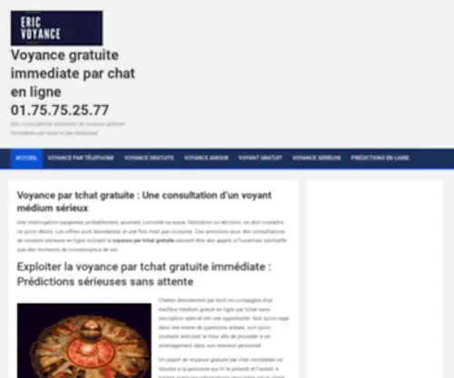 EricVoyance.com(Consultation de voyance par telephone et de Voyance par email) Screenshot