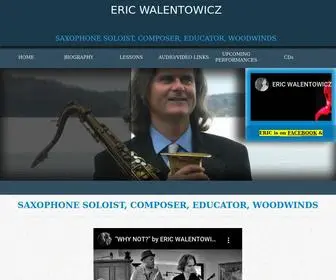 Ericwalentowicz.com(ERIC WALENTOWICZ (Saxophonist/Composer) Screenshot