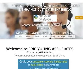 Ericyoungassociates.com(CONTACT CENTER & LEAN SIX SIGMA EFFICIENCY CONSULTANTS) Screenshot