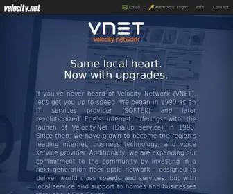 Erie.net(Velocity.Net is VNET Fiber) Screenshot