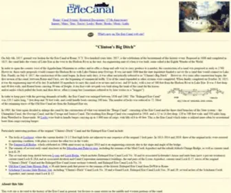 Eriecanal.org(The Erie Canal) Screenshot