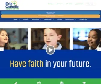 Eriecatholic.org(Erie Catholic School System) Screenshot