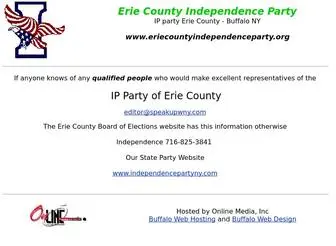 Eriecountyindependenceparty.org(Erie County IP Political Party) Screenshot