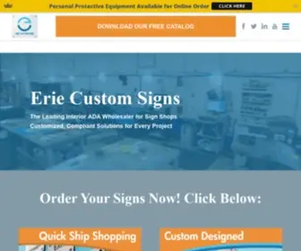 Eriecustomsigns.com(Erie Custom Signs) Screenshot