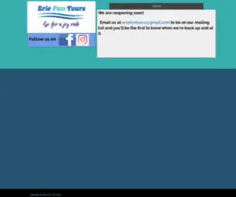 Eriefuntours.com(Home) Screenshot