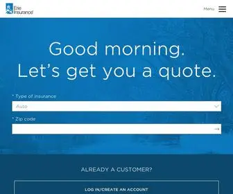 Erieinsurance.com(Auto, Home, Life and Business Insurance) Screenshot