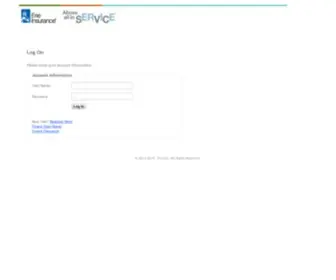 Erieinsurancelifecustomer.com(Log On) Screenshot