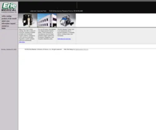 Eriemedical.com(Erie Medical) Screenshot