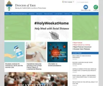 ErierCD.org(The Roman Catholic Diocese of Erie) Screenshot