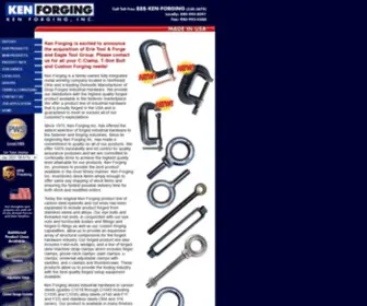 Erietoolandforge.com(Manufacturer of Drop Forged Shoulder Eyebolts) Screenshot