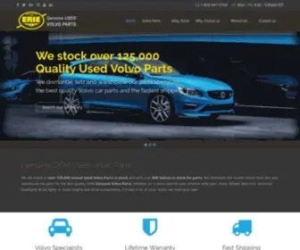 Erievovo.com(Used OEM Volvo Parts) Screenshot