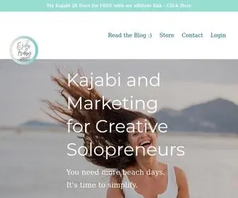 Erikafriday.com(Helping coaches and course creators turn their Kajabi blog into an evergreen marketing asset) Screenshot