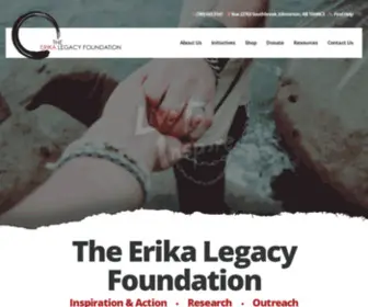 Erikalegacy.com(The Erika Legacy Foundation) Screenshot