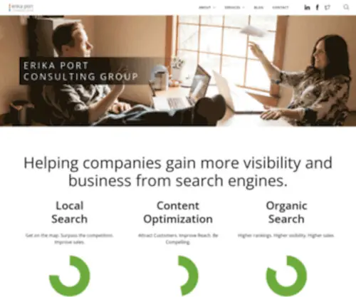 Erikaport.com(Erika Port Consulting Group) Screenshot