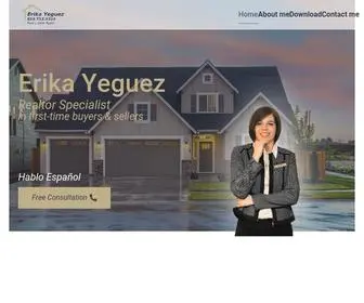 Erikayeguez.com(Erika Yeguez) Screenshot