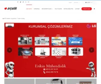 Erikinmuhendislik.com(Arçelik) Screenshot