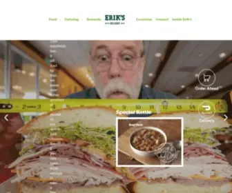 Eriksdelicafe.com(Erik's DeliCafé) Screenshot