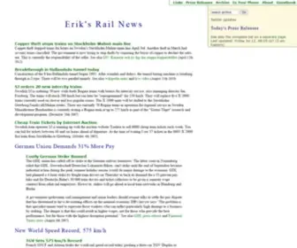 Eriksrailnews.com(EriksRailNews) Screenshot