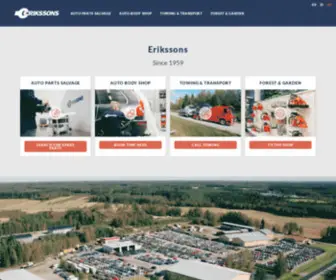 Erikssons.fi(Auto salvage & repair) Screenshot