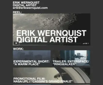 Erikwernquist.com(Erik Wernquist) Screenshot
