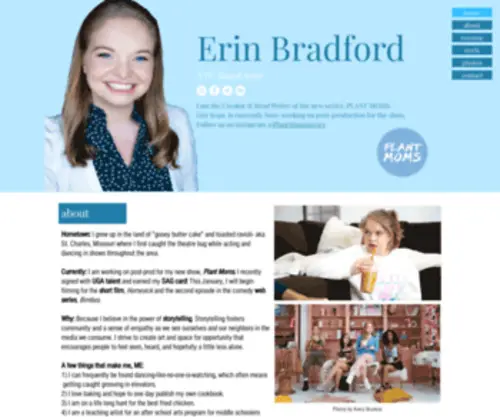 Erinbradford.net(Erin Bradford) Screenshot