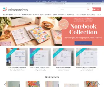 Erincondren.com(Planners, Notebooks, Journals and Stationery) Screenshot