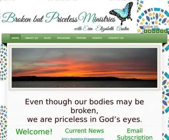 Erinelizabethaustin.com(Broken but Priceless Ministries) Screenshot