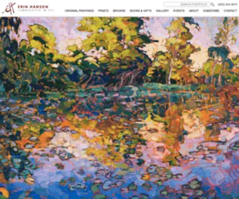 Erinhanson.com(Contemporary Impressionism Erin Hanson Art Gallery) Screenshot