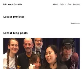 Erinjerri.com(Erin Jerri's Portfolio) Screenshot
