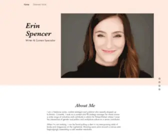 Erinspencerwrites.com(Erin Spencer) Screenshot