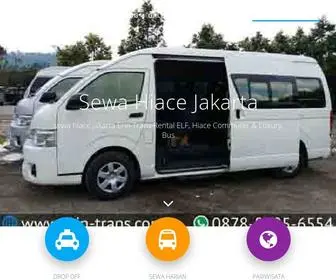 Erintranswisata.com(Sewa Hiace Jakarta Harga Rental Mobil Hiace Barat Timur Selatan Utara) Screenshot