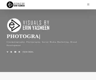 Erinyasmeen.com(Visuals by Erin Yasmeen) Screenshot