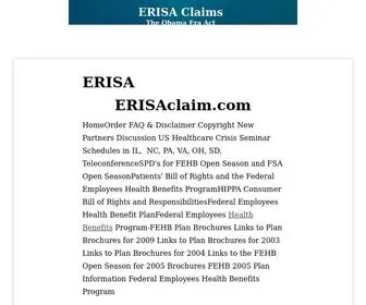 Erisaclaim.com(Erisa Wilson) Screenshot