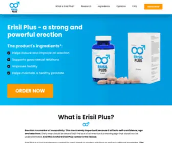 Erisilplus.com(Erisil Plus is the No.1 Potency Booster) Screenshot