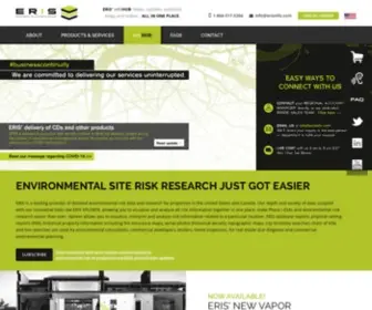 Erisinfo.com(ERIS Environmental Risk Information Services provides phase I site assessment data (ESA)) Screenshot