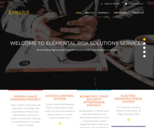 Erissltd.com(Elemental Risk International Solutions Services Nigeria Limited) Screenshot
