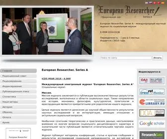Erjournal.ru(European researcher) Screenshot