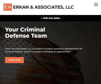 Erkanlaw.com(Erkan and Associates) Screenshot