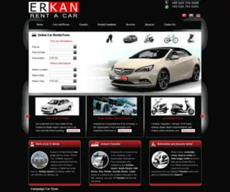 Erkanrentacarbelek.com(Erkan Rent A Car Belek) Screenshot