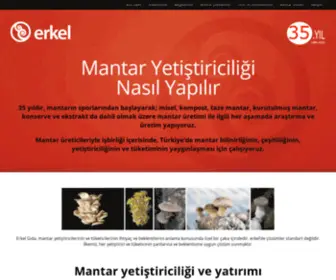 Erkel.net.tr(Mantar yetiştiriciliği araştırma laboratuarı) Screenshot