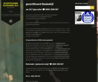 Erkende-Glashandel.nl(Erkende glashandel) Screenshot