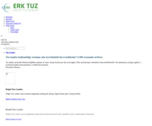 Erktuzlamba.com(Erk Tuz Lamba) Screenshot