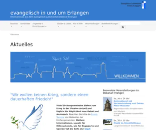 Erlangen-Evangelisch.de(Evangelisch in und um Erlangen) Screenshot
