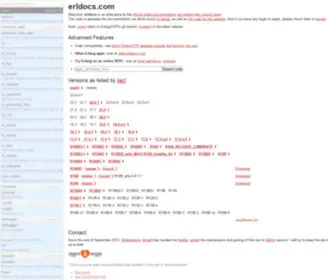 Erldocs.com(Alternative Erlang Documentation) Screenshot