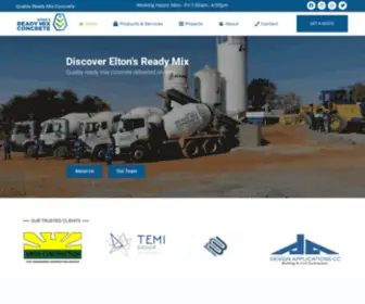 ERMC.co.za(Quality Ready Mix Concrete) Screenshot